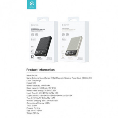 POWER BANK MAGNETICO DEVIA...