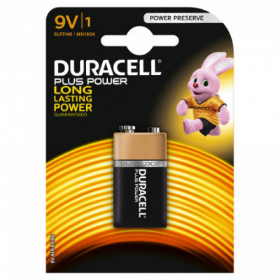 PILE DURACELL 9VOLT PLUS...