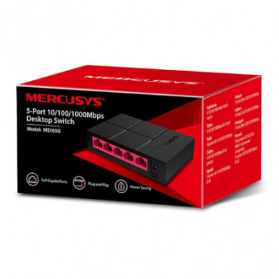 SWITCH MERCUSYS 5 PORTE...