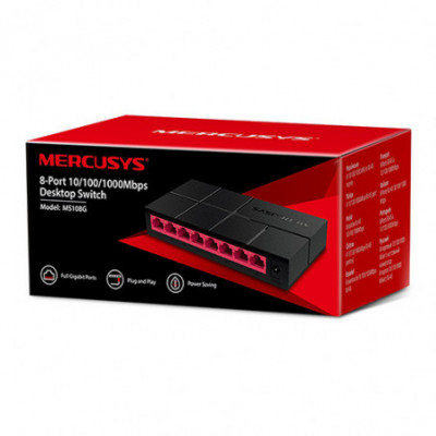 SWITCH MERCUSYS 8 PORTE...