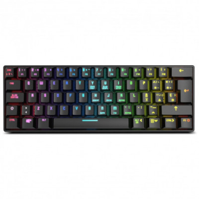Tastiera Krom Kluster Nero RGB
