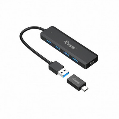 Hub USB Equip 128959 Nero